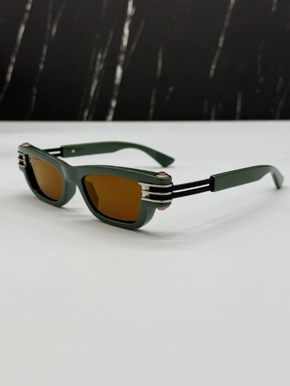 NEW BOTTEGA VENETA BV1308S 003 WOMEN GREEN SUNGLASSES